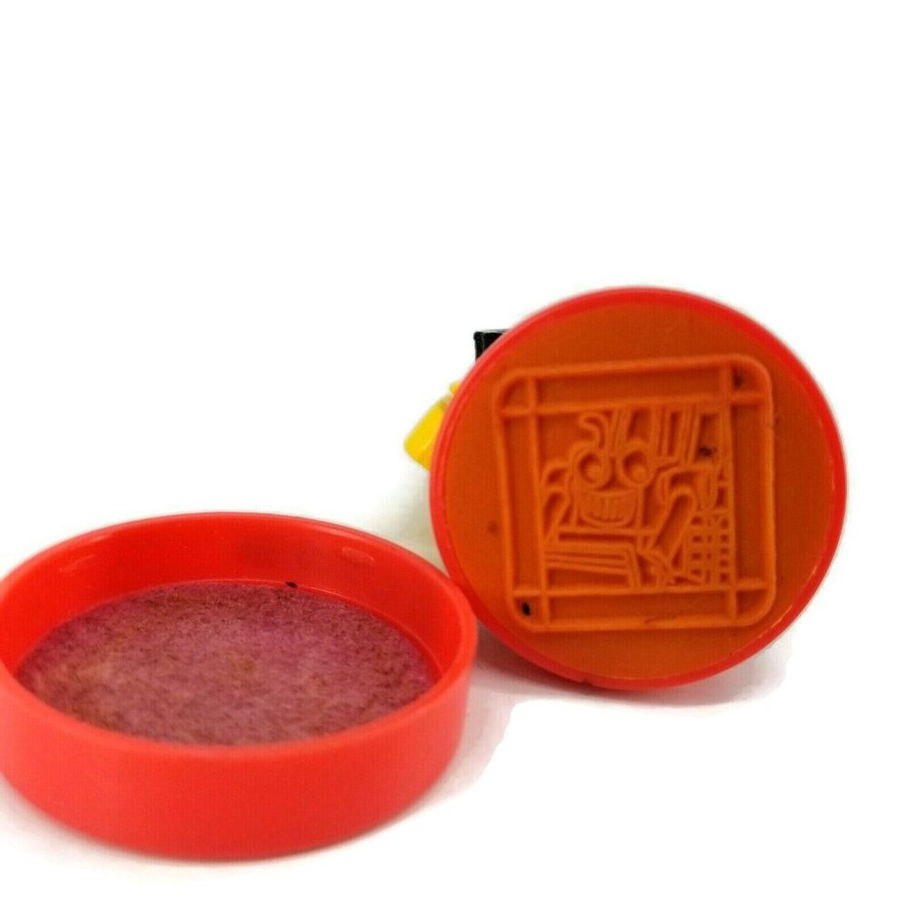 Bob the Builder Figurine Stamper SCOOP Rubber Stamp 2001 Rose art Construction